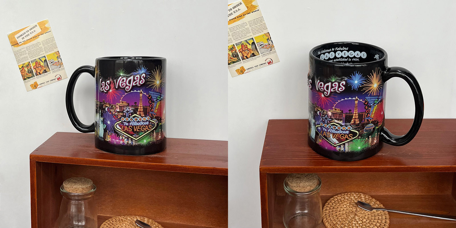 680ml Las Vegas Casino Embossed Decal Print Ceramic Mug Souvenir Beer Cup - Image 7