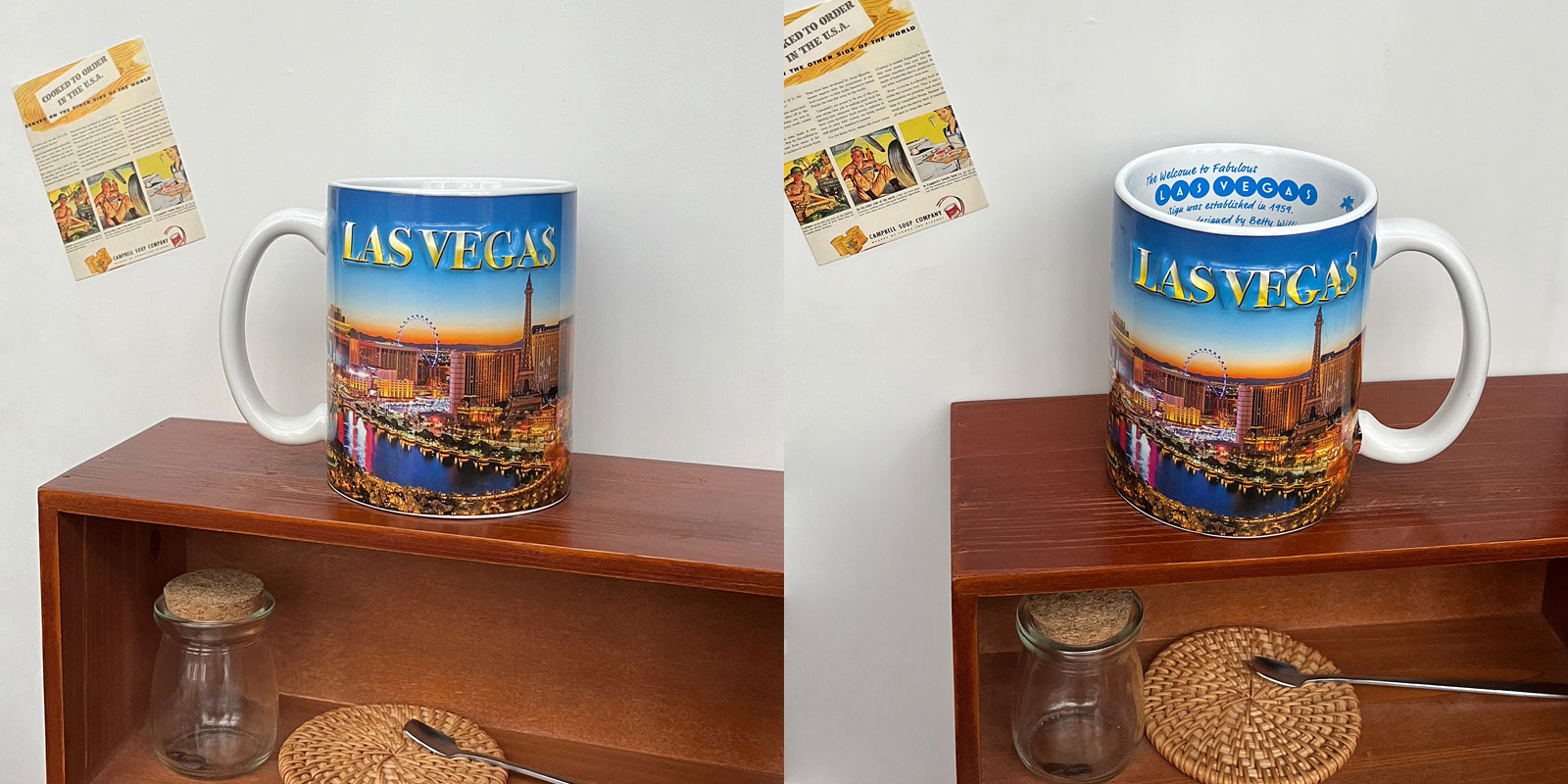 680ml Las Vegas Casino Embossed Decal Print Ceramic Mug Souvenir Beer Cup - Image 9