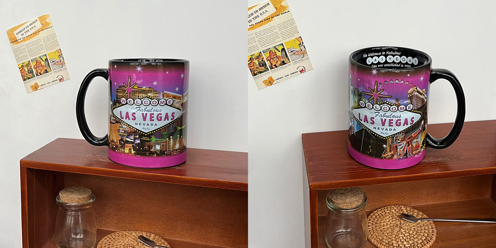 680ml Las Vegas Casino Embossed Decal Print Ceramic Mug Souvenir Beer Cup - Image 11