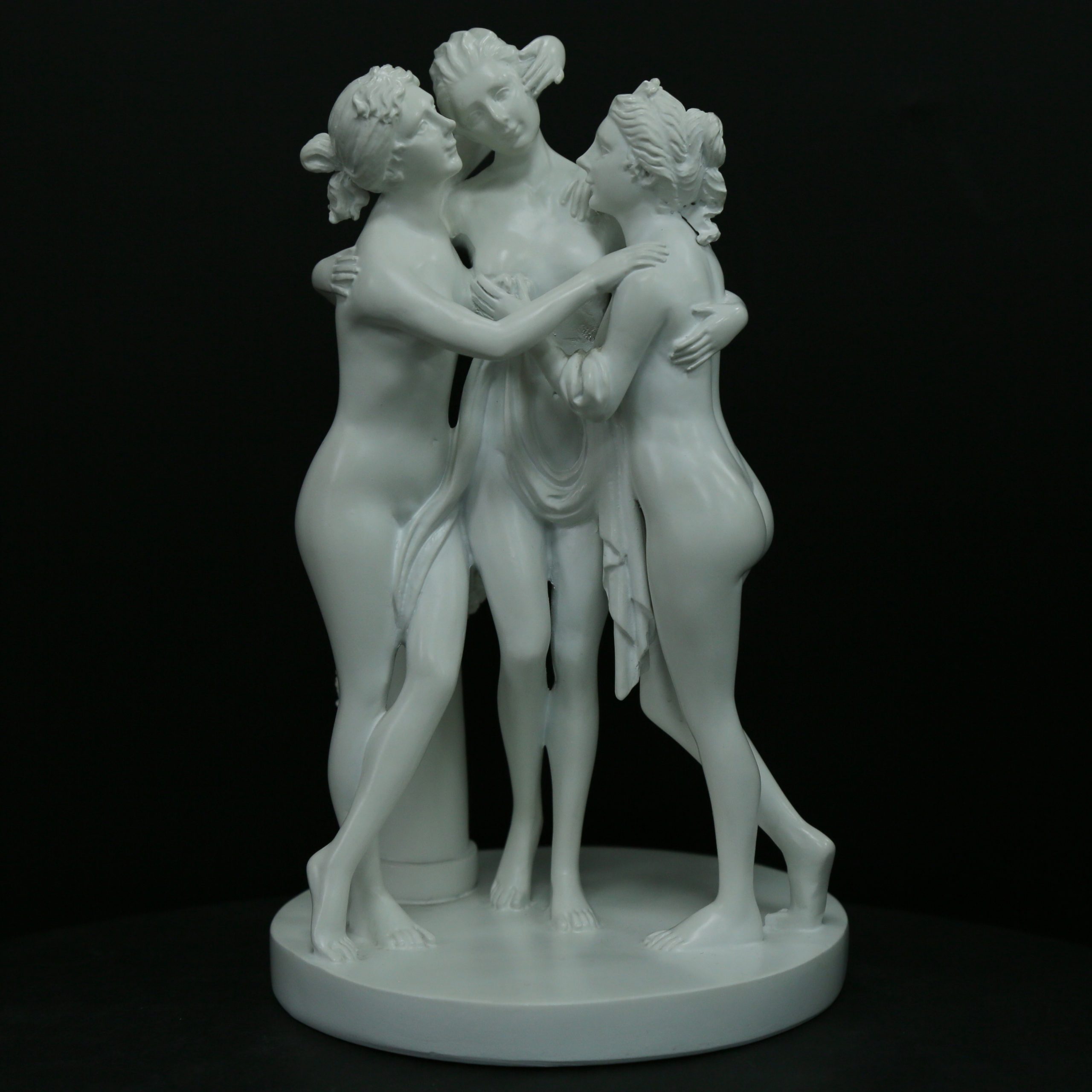 The Three Graces Statue:Resin Cast Marble Greek Goddess Daughters of Zeus