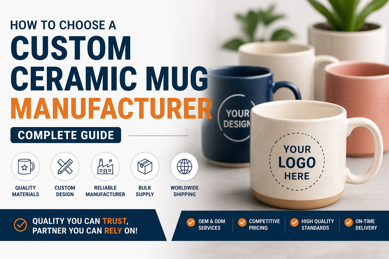 How to Choose a Custom Ceramic Mug Manufacturer